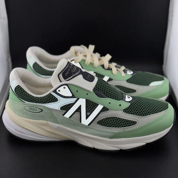 New Balance 990v6 MiUSA Avocado Natural Mint